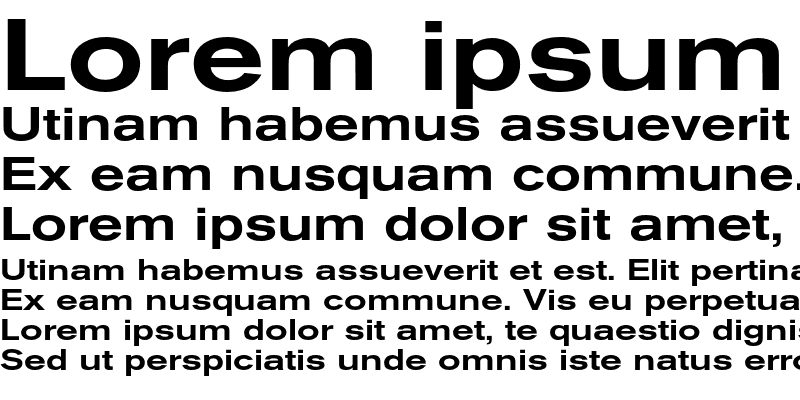 Sample of Akzidenz-Grotesk BQ Extended Medium