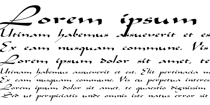 Sample of AladdinExpanded Italic