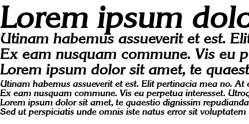 Sample of AlanBecker Bold Italic