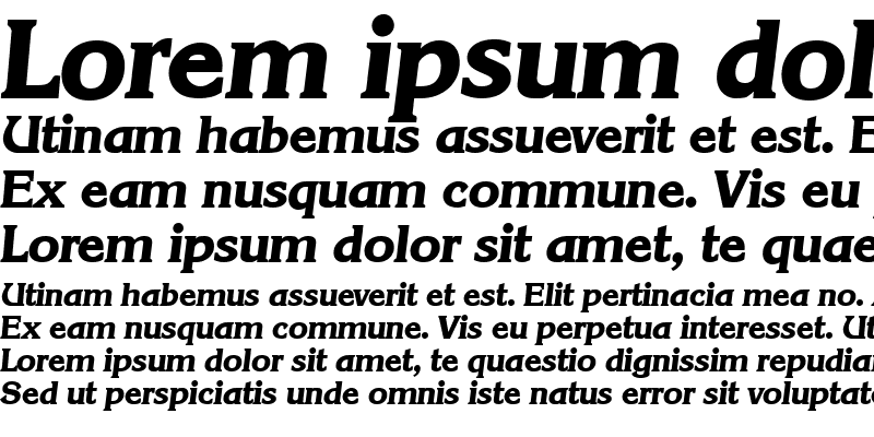 Sample of AlanBecker-ExtraBold Italic
