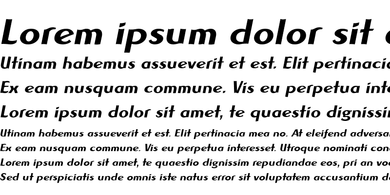 Sample of Albawing LT Italic