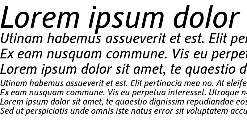 Sample of Alber Italic