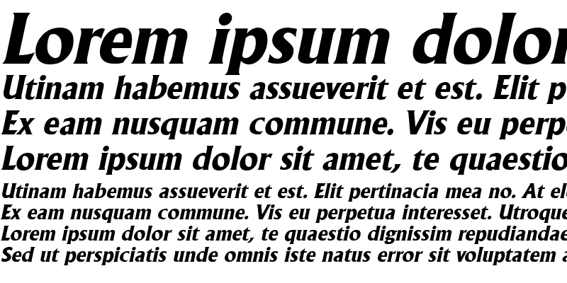 Sample of AlbertaExtrabold Italic