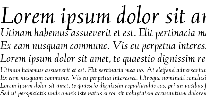 Sample of AlbertanH-Italic