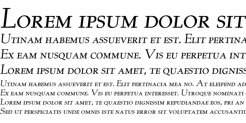 Sample of AlbertanH-SC-Italic