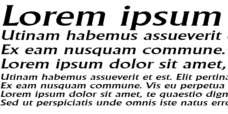 Sample of AlbertaWide Italic