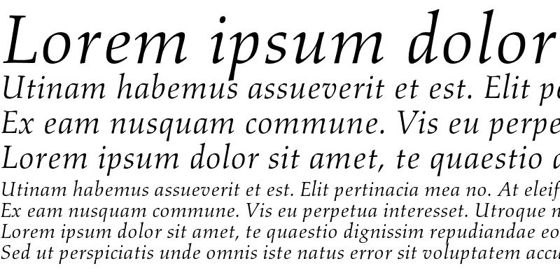 Sample of Aldus Italic