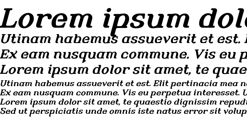 Sample of Alembic One Bold Italic