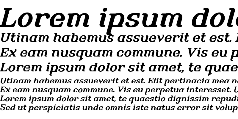 Sample of AlembicBeta One Bold Italic
