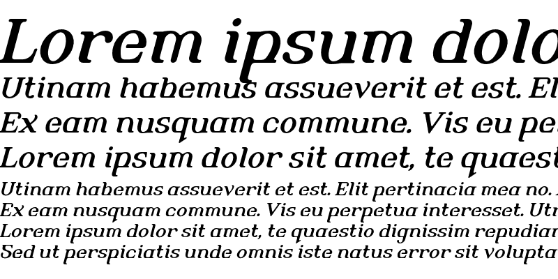 Sample of AlembicBeta One Regular Italic