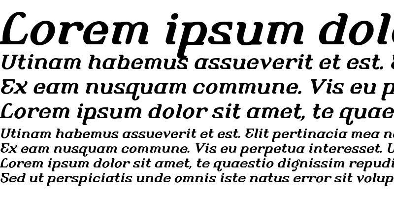 Sample of AlembicBeta Two Bold Italic