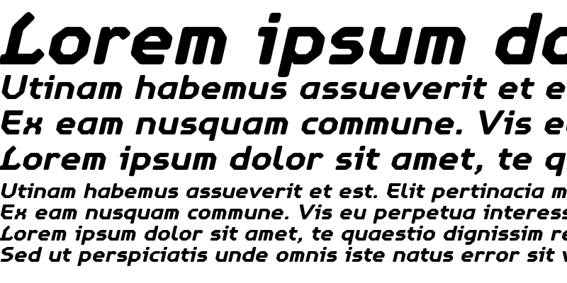 Sample of AlertBold Italic