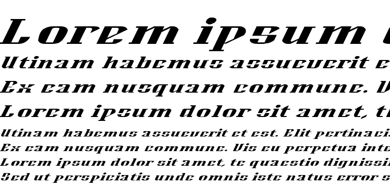 Sample of Alexander Bold Italic