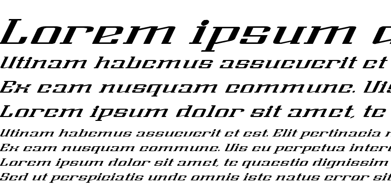 Sample of Alexander Medium Italic