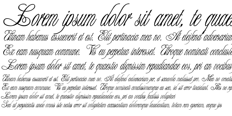 Sample of Alexei Copperplate