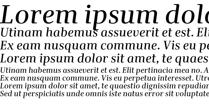 Sample of Alfon Medium Italic