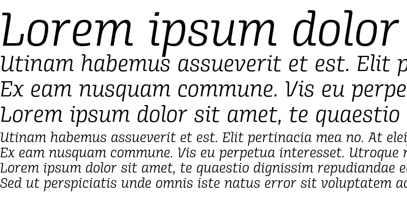 Sample of Alianza Italic 300