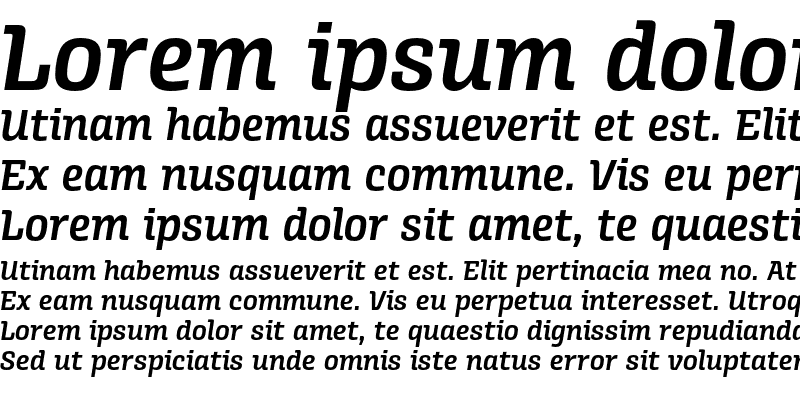 Sample of Alianza Italic 600