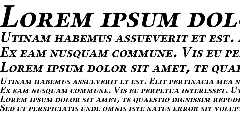 Sample of Alias UnionBold Italic SC Regular