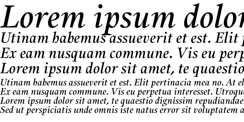 Sample of Alias UnionMedium Italic