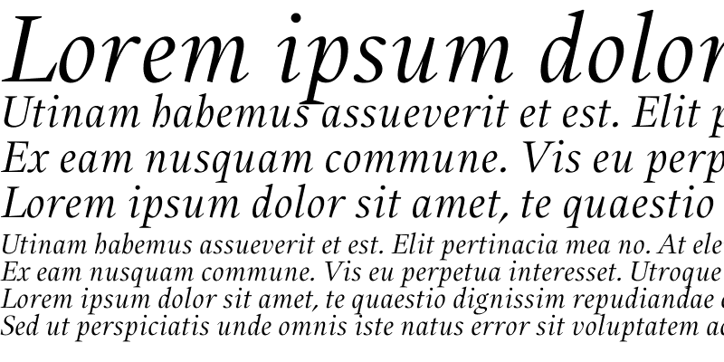 Sample of Alias UnionRegular Italic