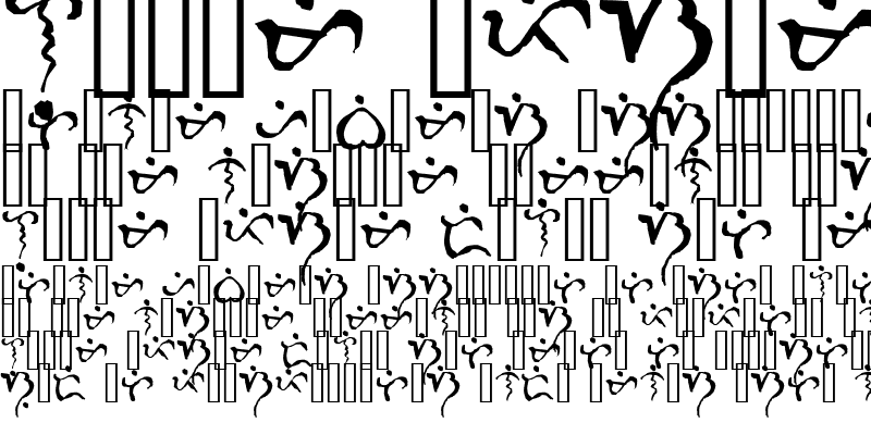 Sample of Alibata Italic