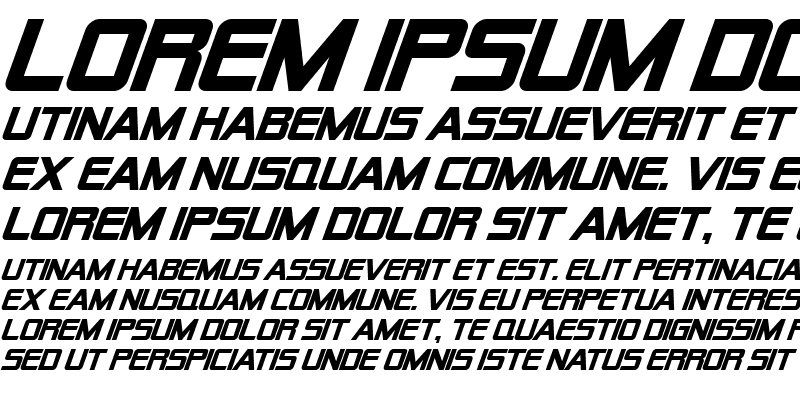 Sample of Alien Encounters Solid Bold Italic