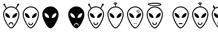 Preview of Alien faces St Regular
