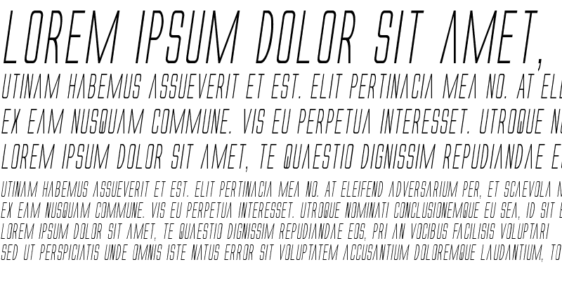 Sample of Alien League II Condensed Italic