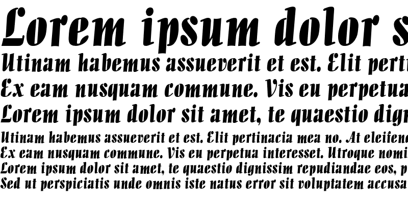 Sample of Allegro Font