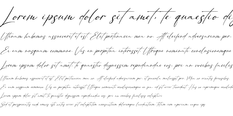 Sample of Alloystan Italic