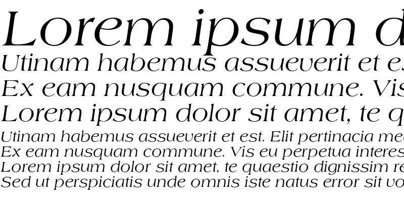 Sample of Almeria Italic