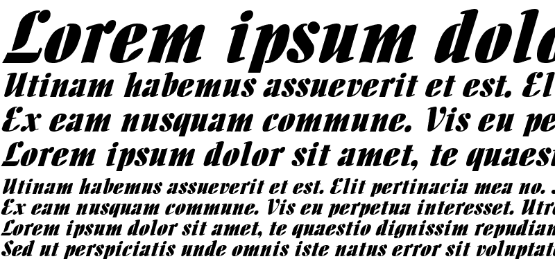 Sample of AloeExtended Italic