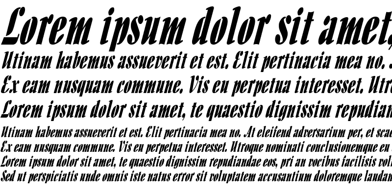 Sample of AloeThin Italic
