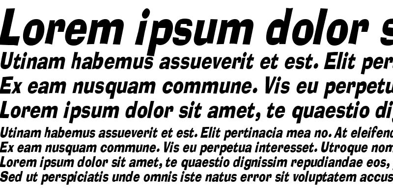 Sample of Alor Condensed Italic