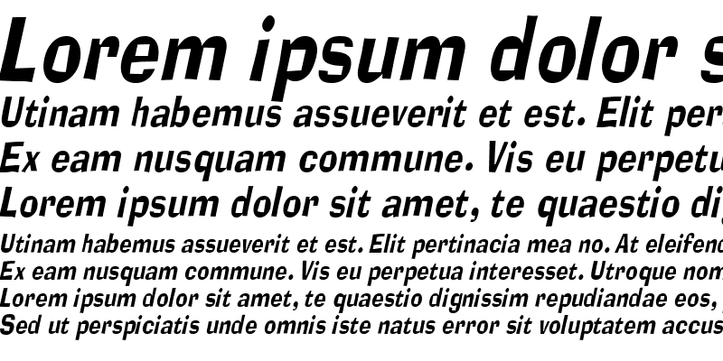 Sample of Alor Narrow Condensed Italic