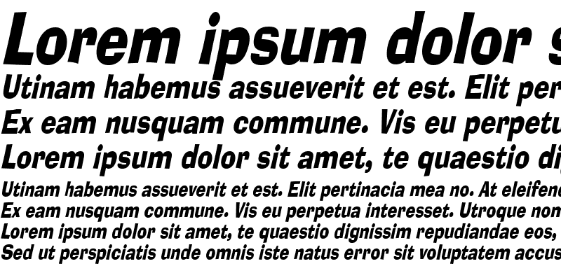 Sample of AlorCondensed Italic