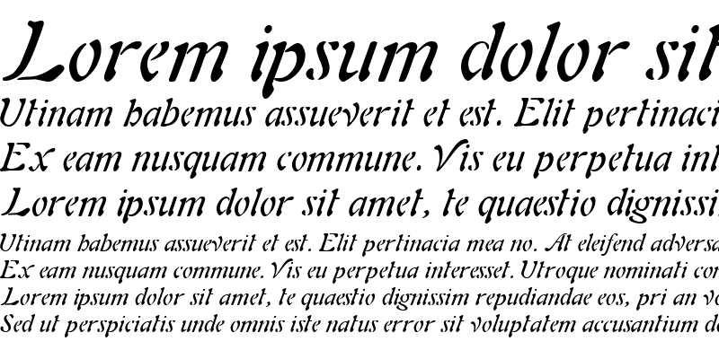 Sample of Alouette Italic