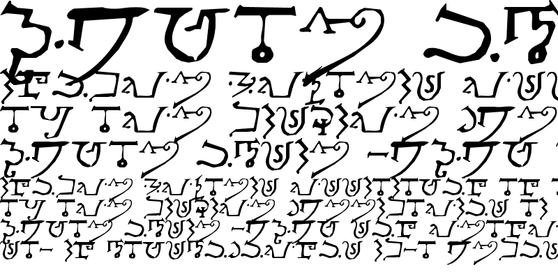 Sample of Alphabet of the Magi Regular
