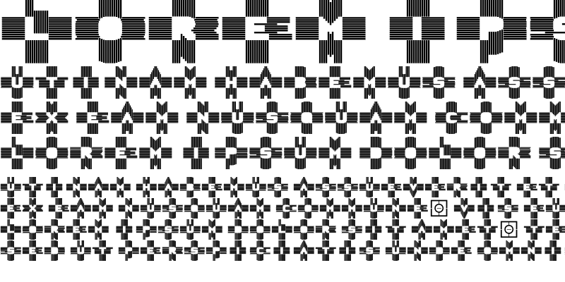 Sample of AlphaGeometrique Contour Regular