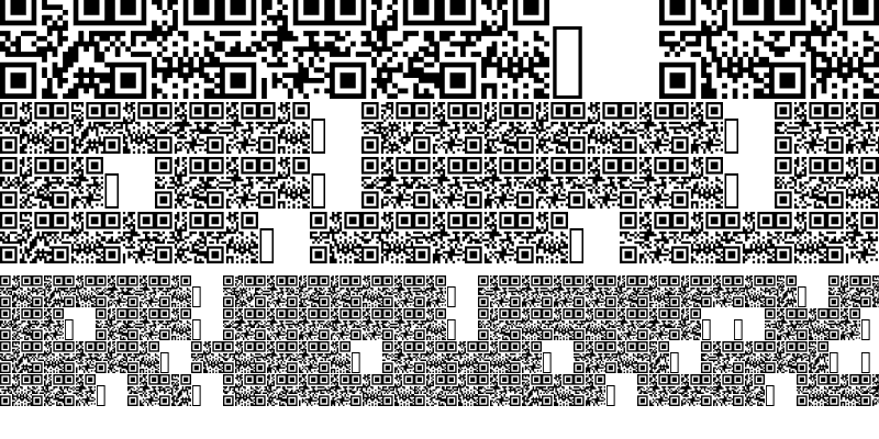 Sample of AlphanumericQR