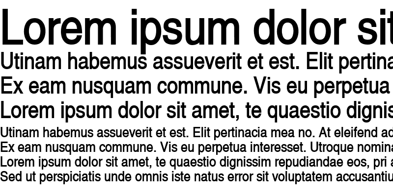 Sample of Alps Condensed Bold