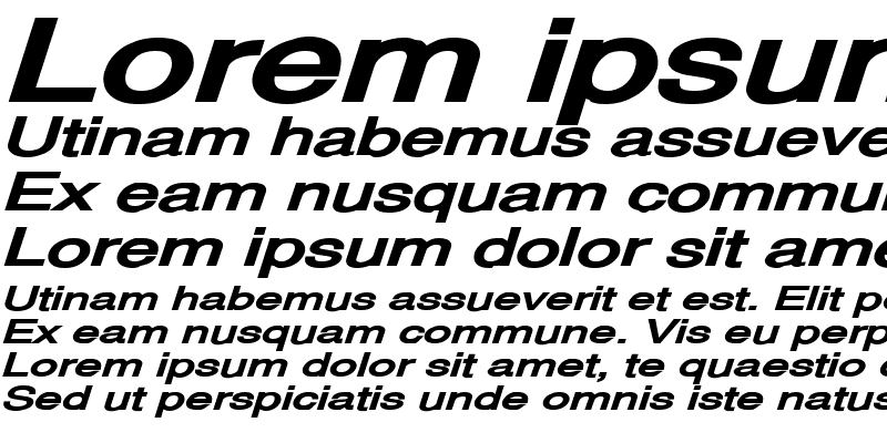 Sample of Alps Extended Bold Italic