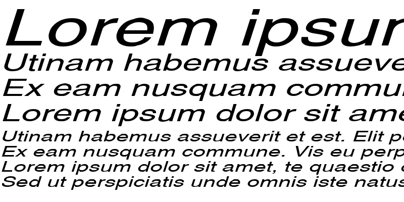 Sample of Alps Extended Italic