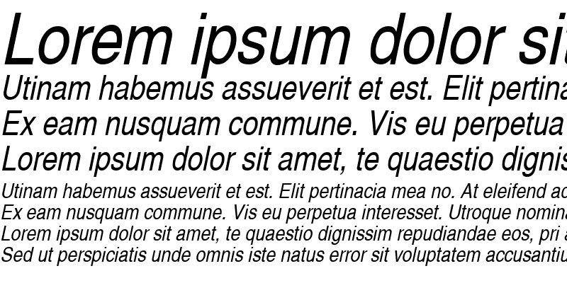 Sample of AlpsCondensed Italic
