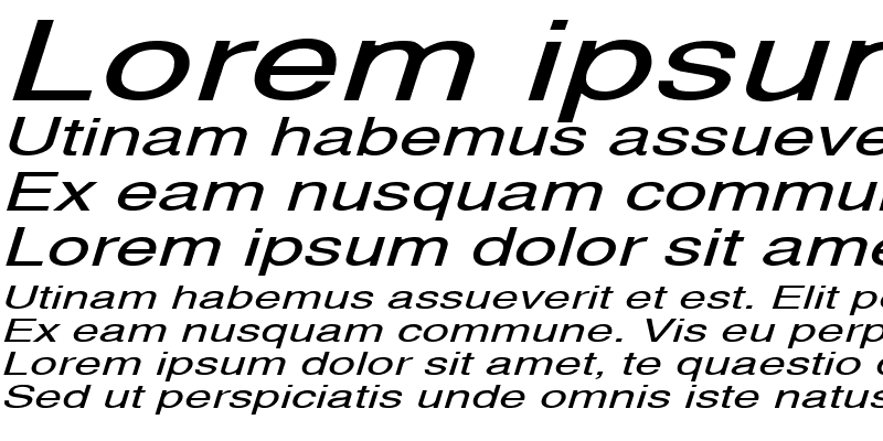 Sample of AlpsExtended Italic