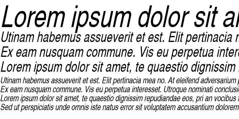 Sample of AlpsThin Italic