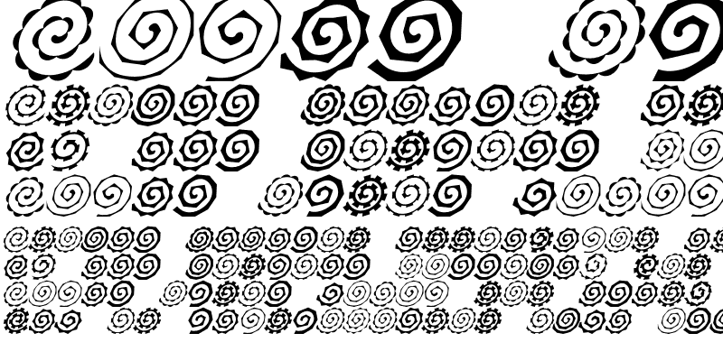 Sample of Altemus Spirals Italic
