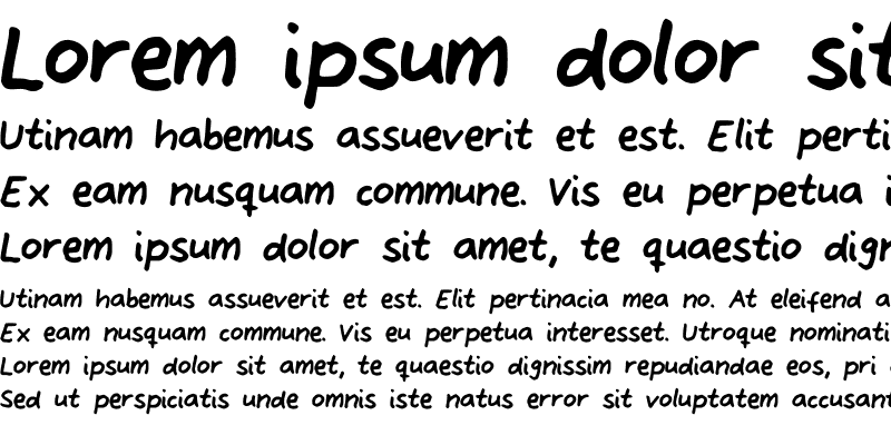 Sample of AlveFont