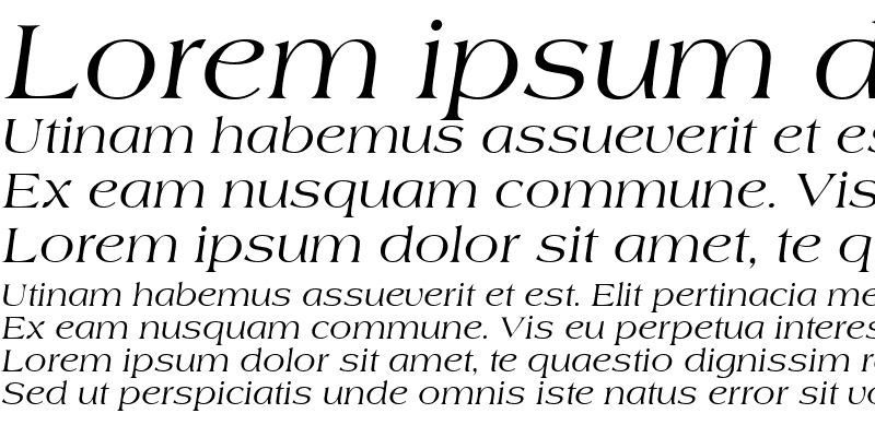 Sample of Ambassador Italic